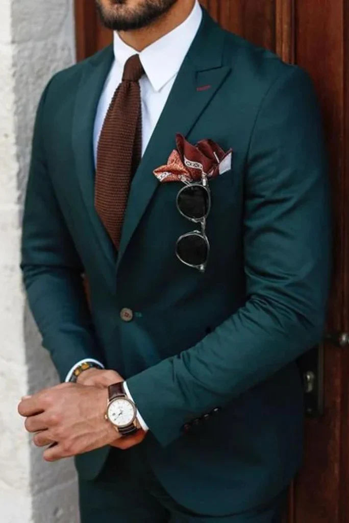 Teal Blue Suit for Men