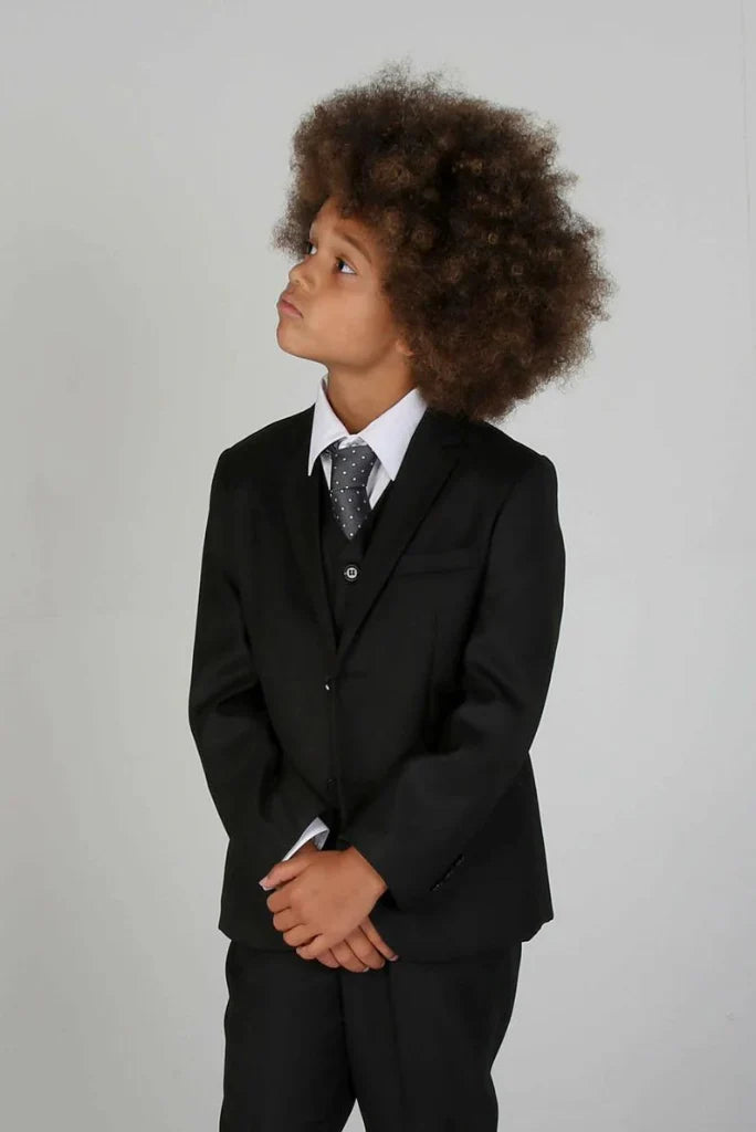 Formal black suit for boys