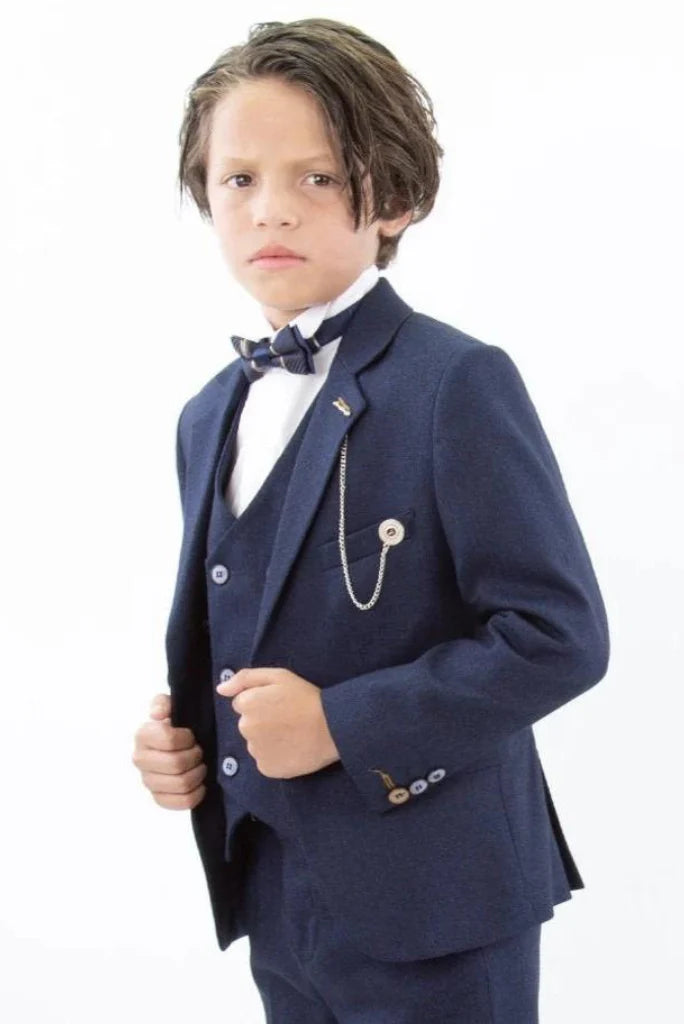 Boy blue three piece-front