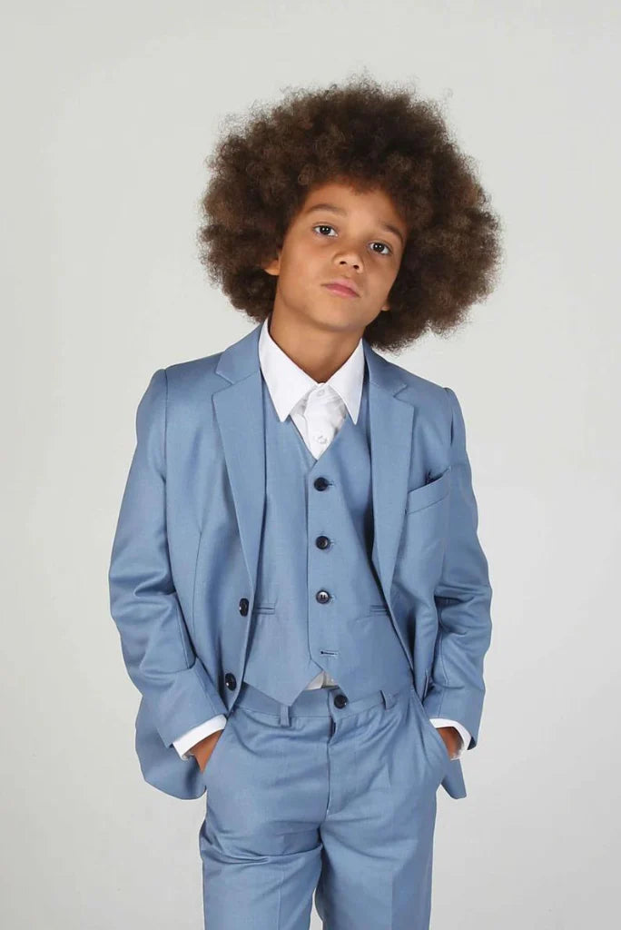 Boy blue suit for wedding