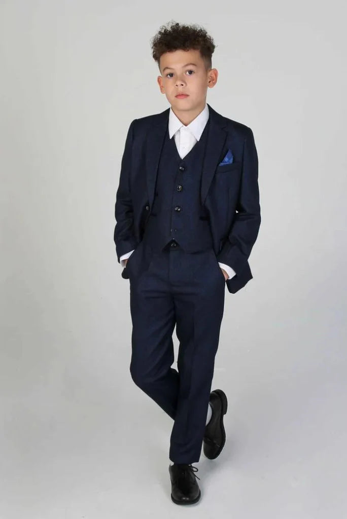 Navy blue formal suit