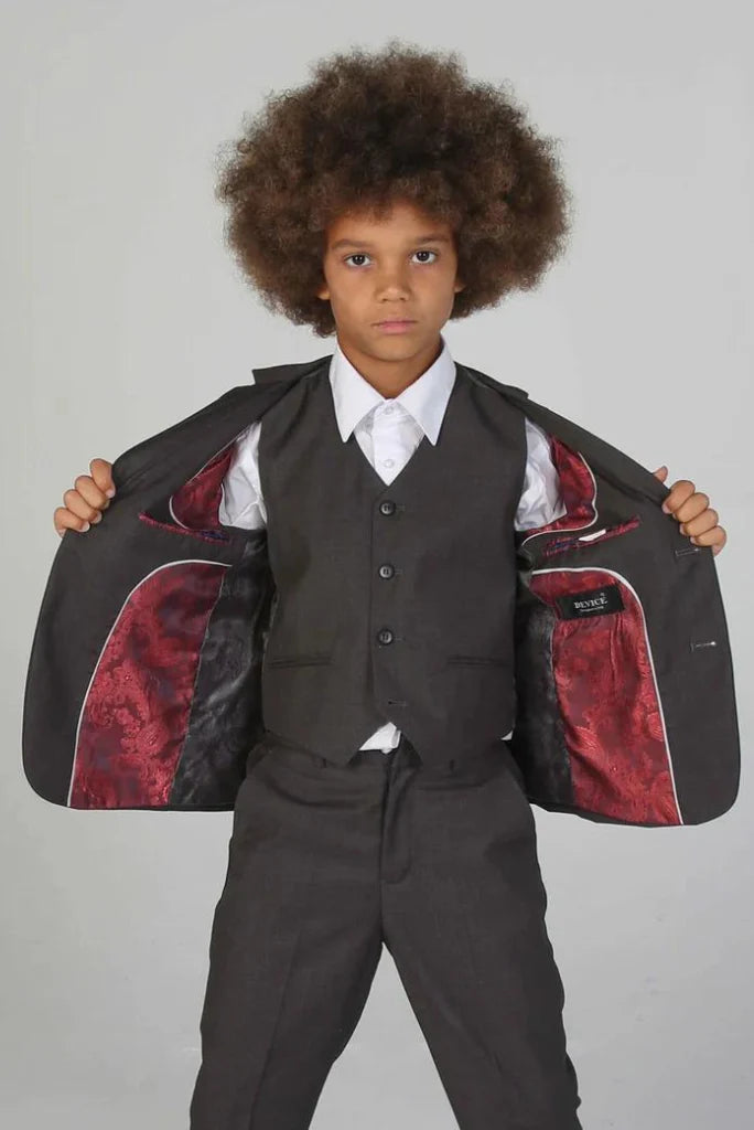 Brown suit for boy
