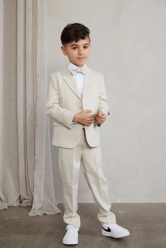 Beige suit for boys
