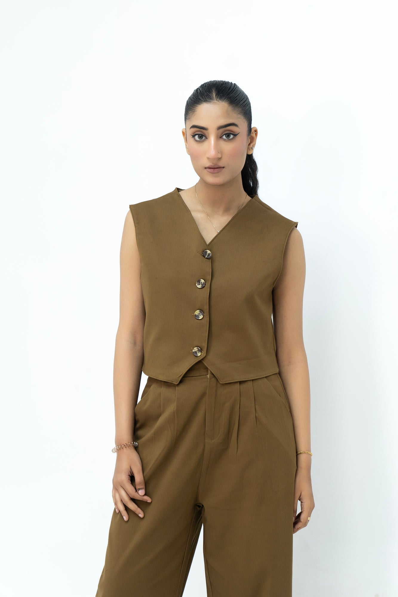 Women Waistcoat (Brown)