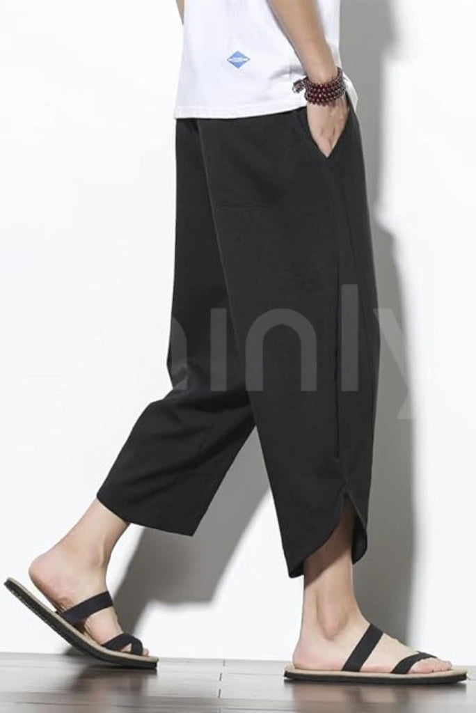 Trendy linen pant for street style and casual gatherings-side