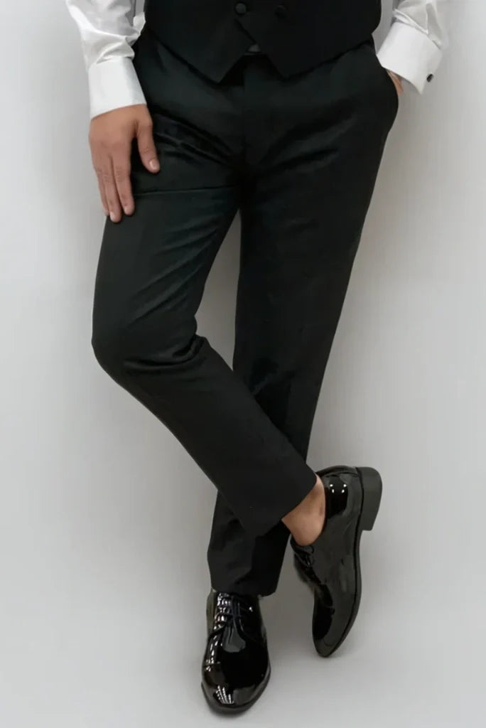 Black three piece suit for men designer