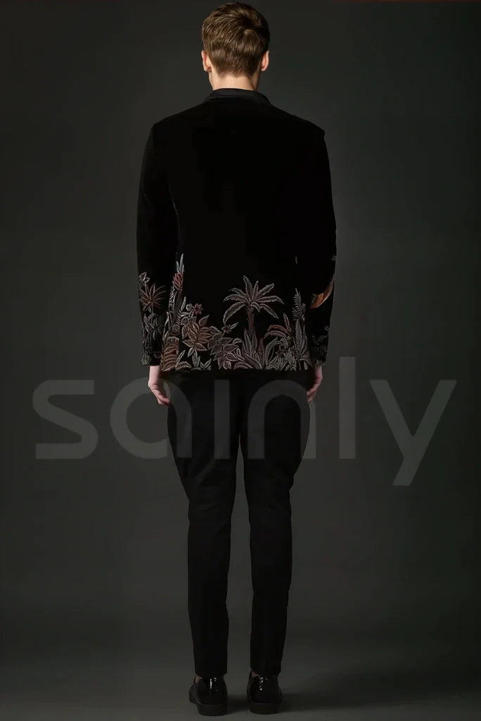 Men party and wedding wear suit-back