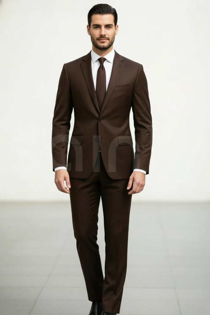 Brown stylish suit for men