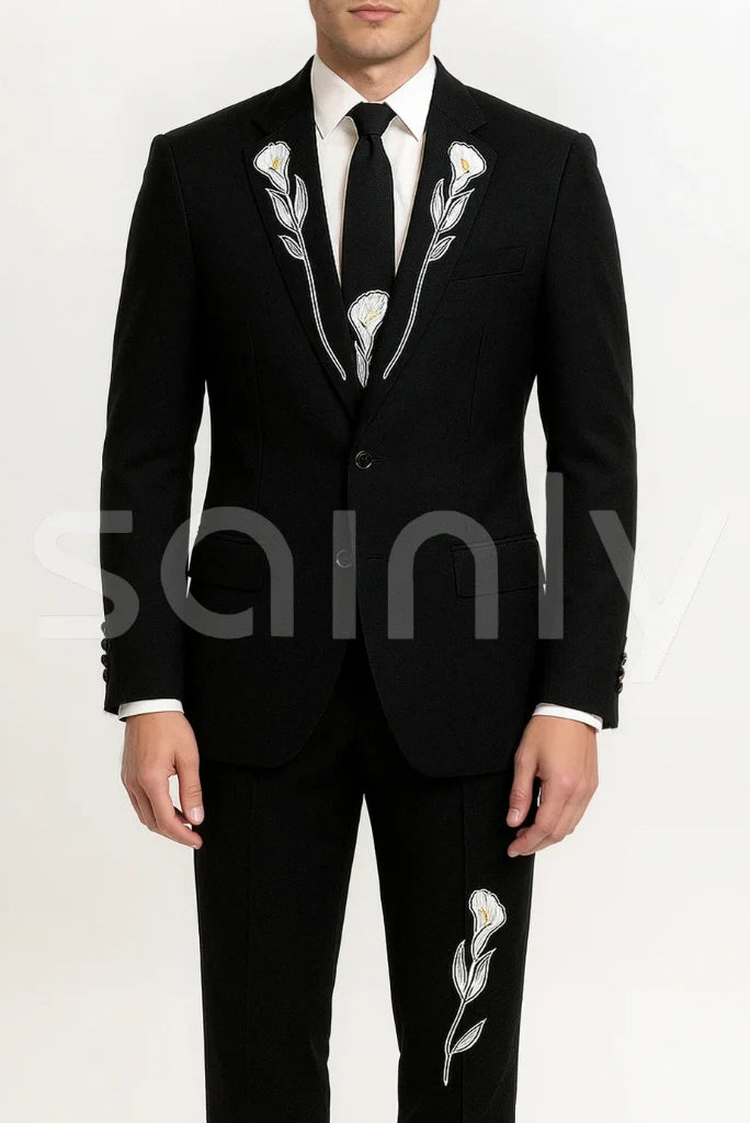 Black wedding and events suit for men