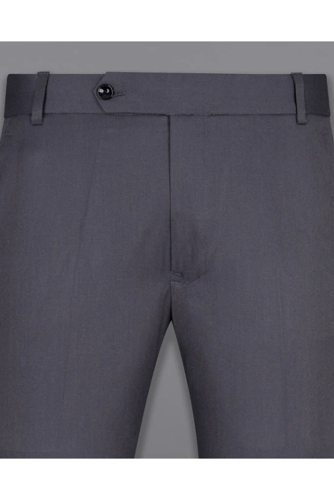 Men Casual Grey Pants-Front