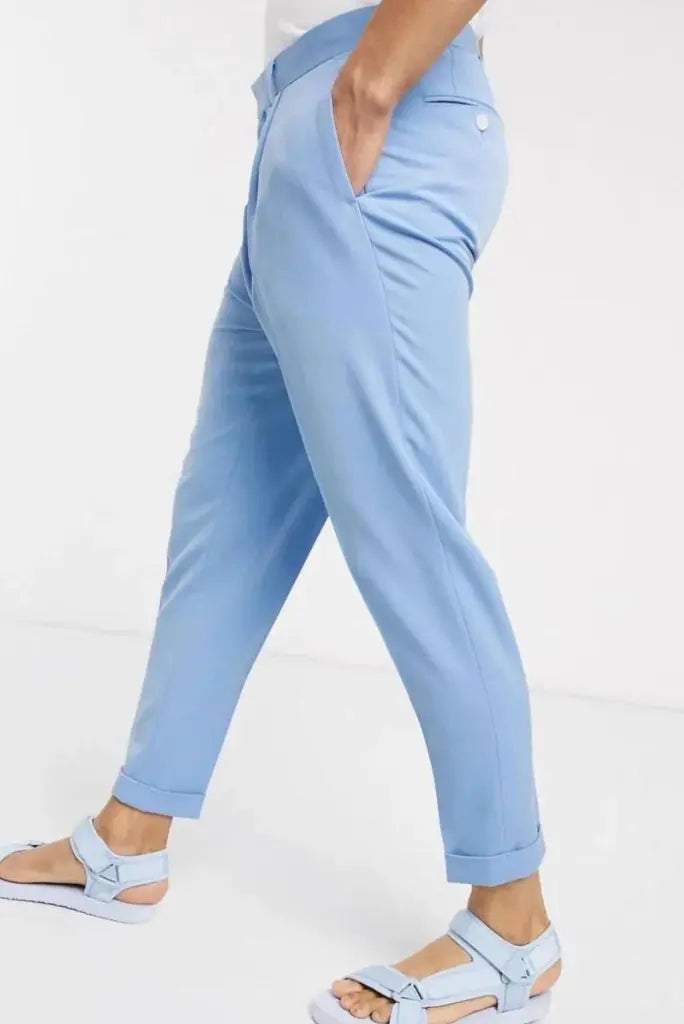 Sky blue pant for men-Side