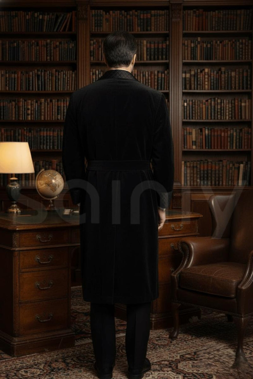 Elegant black dinner coat for men formal party style