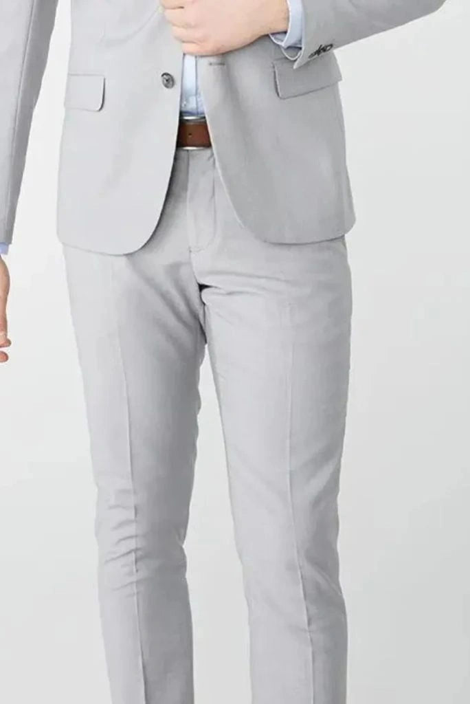 Grey formal pant for men-front