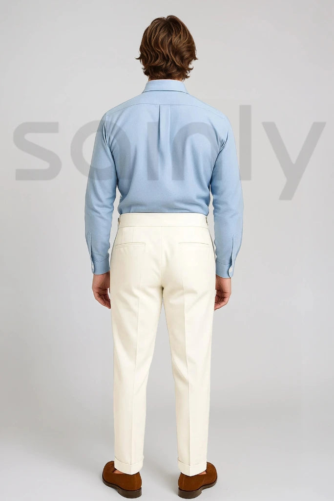 Gurkha-style waistband pant