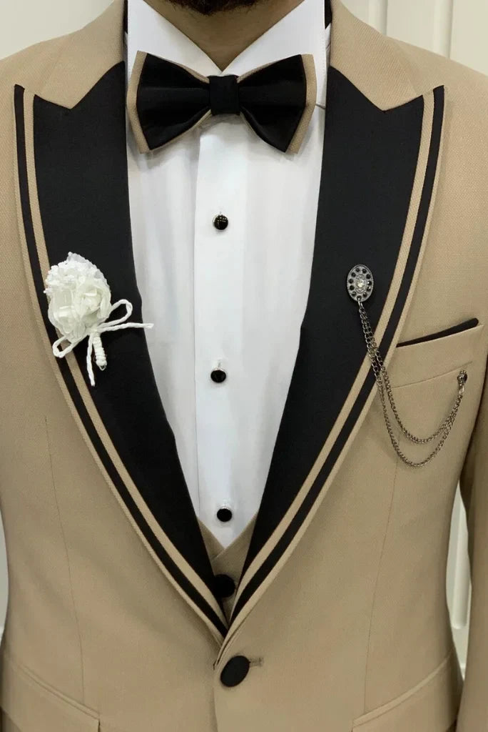 Wedding wear three piece suit for men