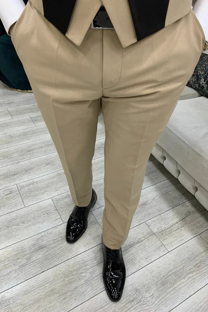 Men party and events wear beige suit