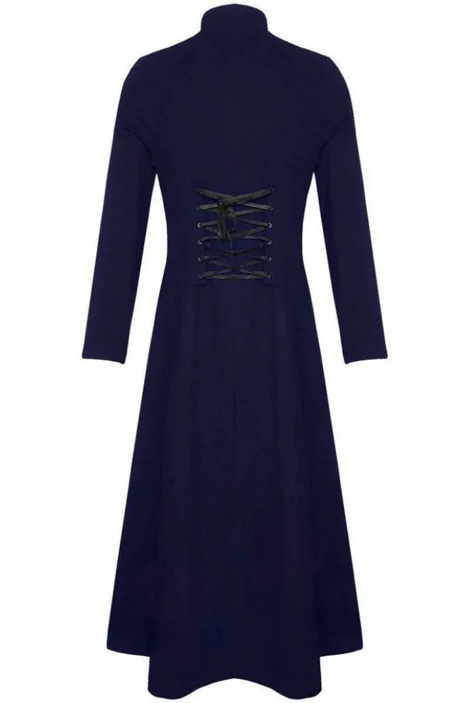 Blue tailcoat for men-back