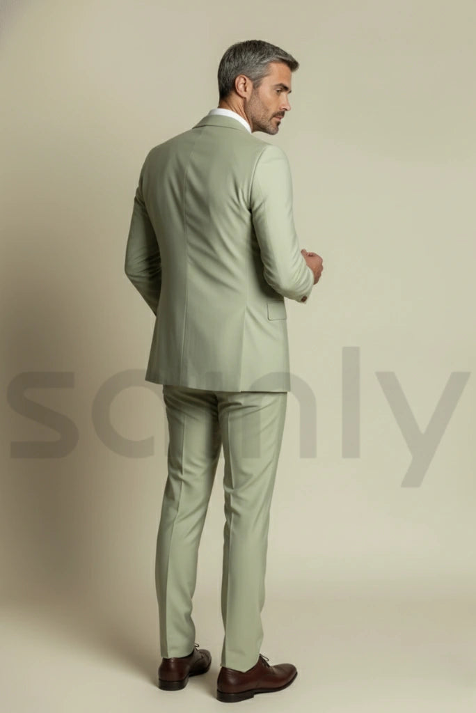 Men formal office and event wear suit-back
