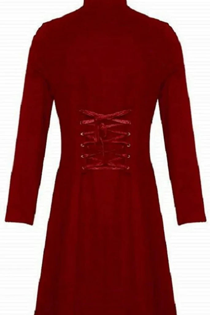 Red tailcoat for men-back