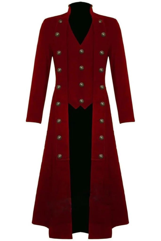 Men tailcoat red-front