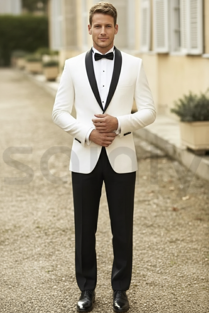 Men tuxedo two piece suit-front