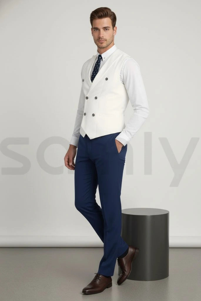 Casual and formal wear waistcoat-side