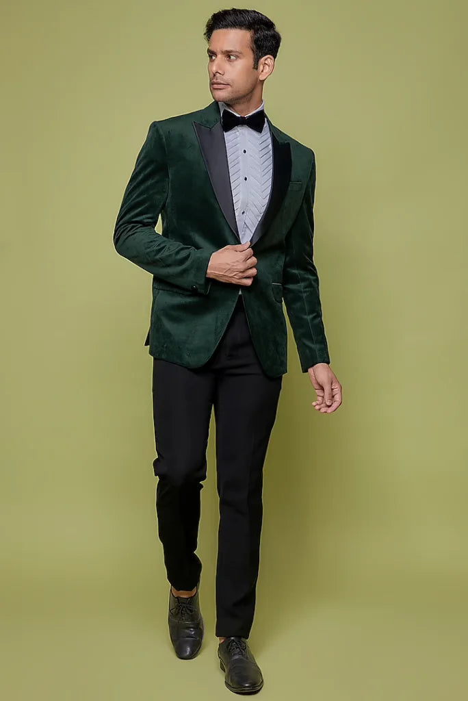 mens-green-velvet-blazer-and-black-pant-for-wedding-and-party