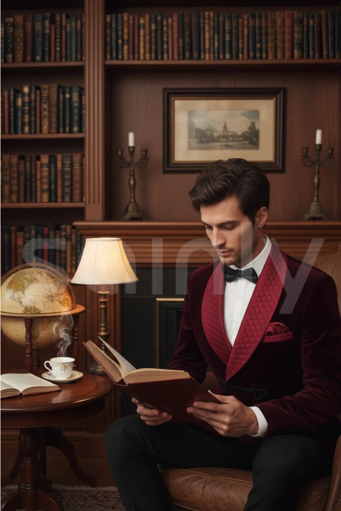 Men Stylish Party Wear Velvet Jacket