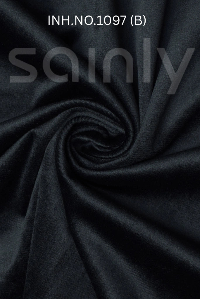 Sainly Black Velvet Fabric Swatches INH.NO.1097(B)