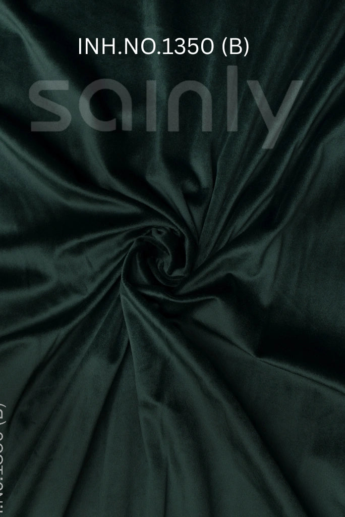 Sainly Green Velvet Fabric Swatches INH.NO.1350 (B)