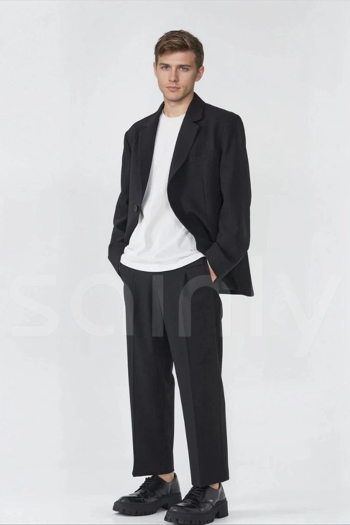 black-two-piece-suit-formal-wedding-party-wear-suit-men-vintage-suits