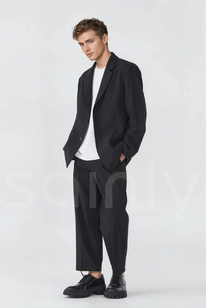 black-two-piece-suit-formal-wedding-party-wear-suit-men-vintage-suits