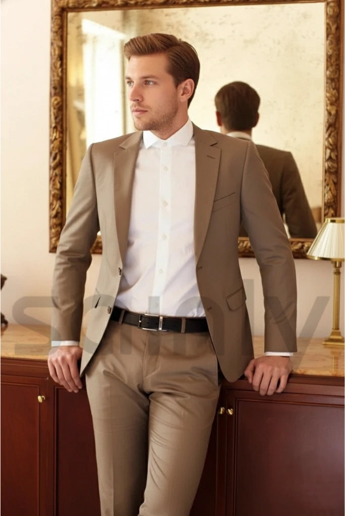 Man in a formal two-piece suit