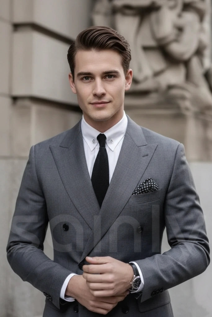 men-two-piece-suit-grey-double-breasted-suit-wedding-suit-sainly