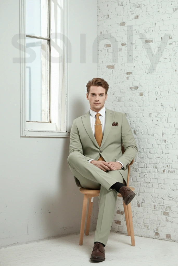Sainly_Mens_Sage_Green_Two_Piece_Suit_Sitting