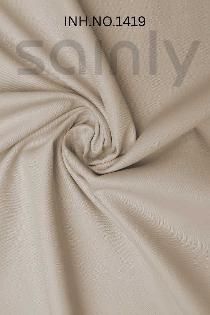 Sainly beige TR fabric swatches INH.NO.1419