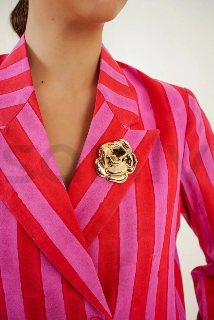 Women red and pink co ord set for party and daily wear