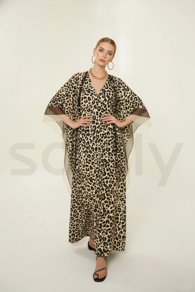 Trendy women kaftan dress for summer and vacation