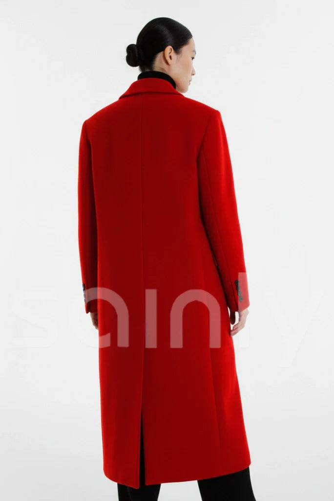 WomenRedTweedOvercoat_Back