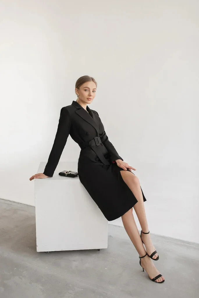 black overcoat for women