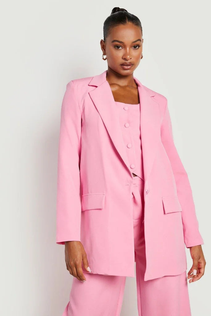 Light pink three piece suit
