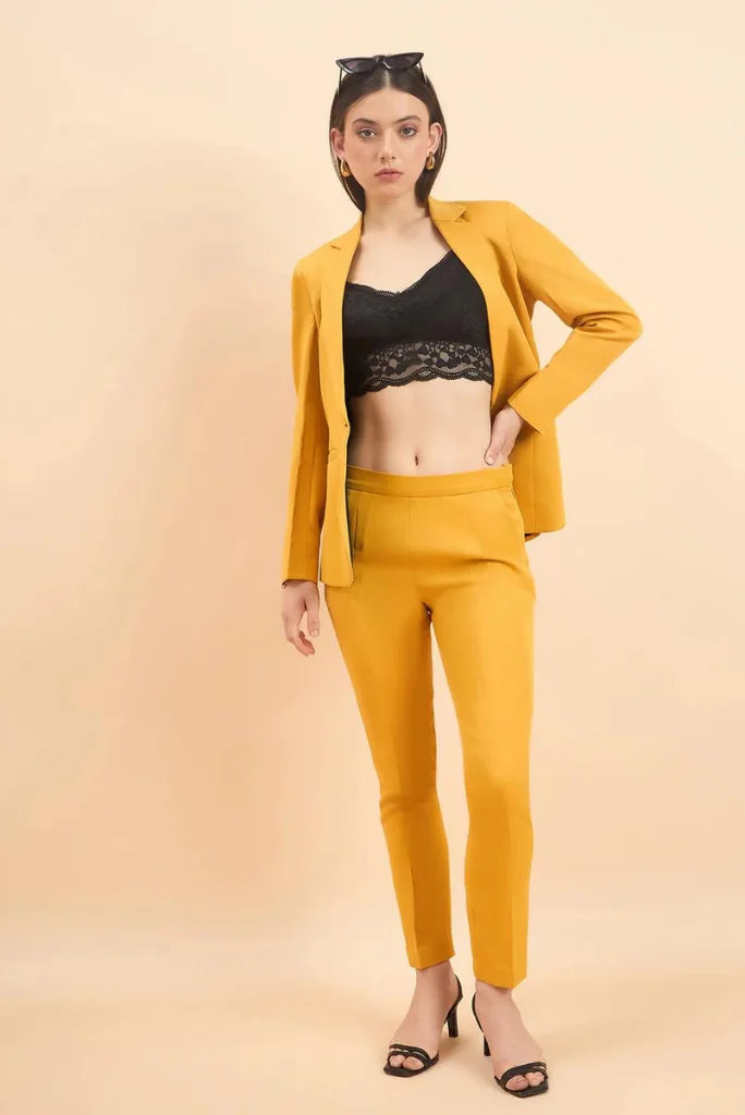Yellow suit for women