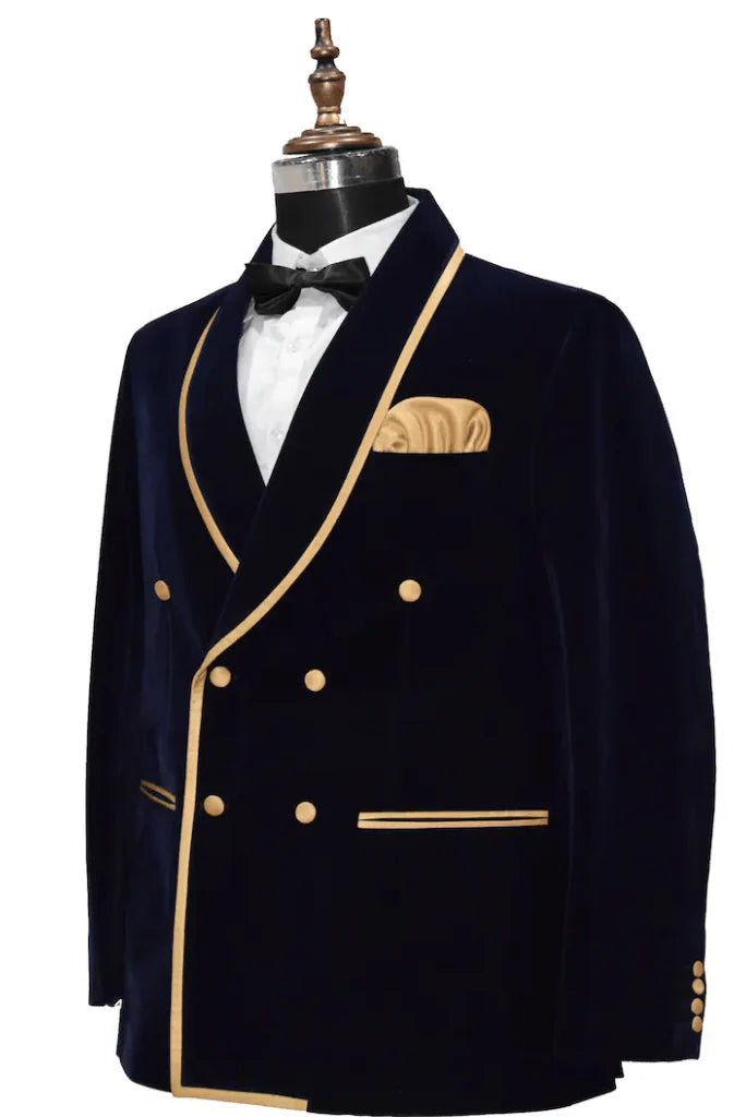 men black velvet jacket for winter-Side