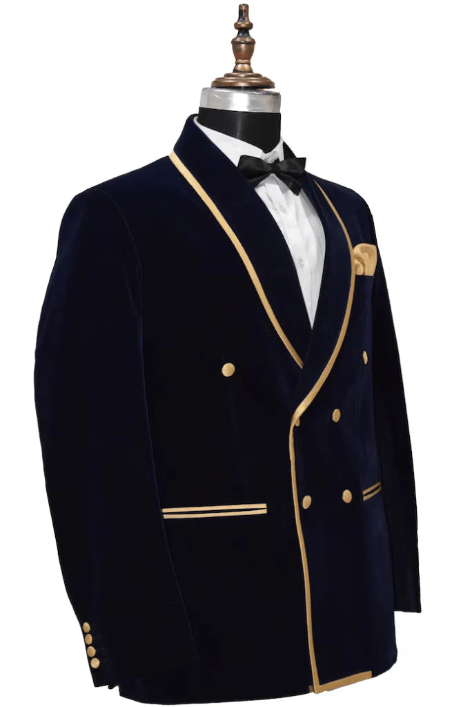 men black velvet jacket for winter-Side