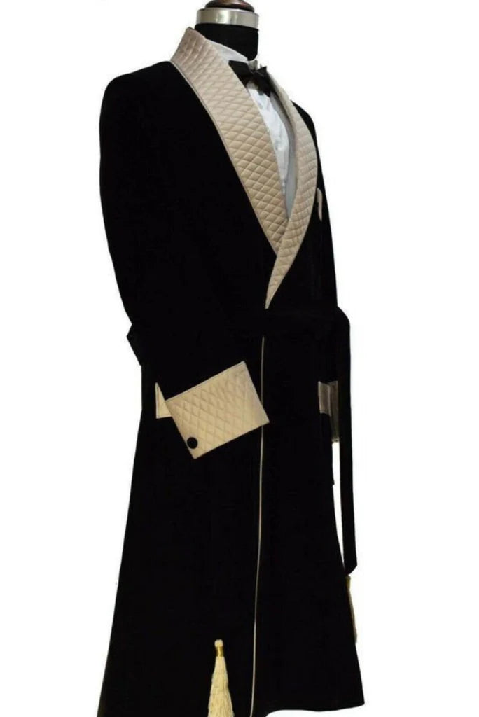 gentleman smoking jacket for men-Side