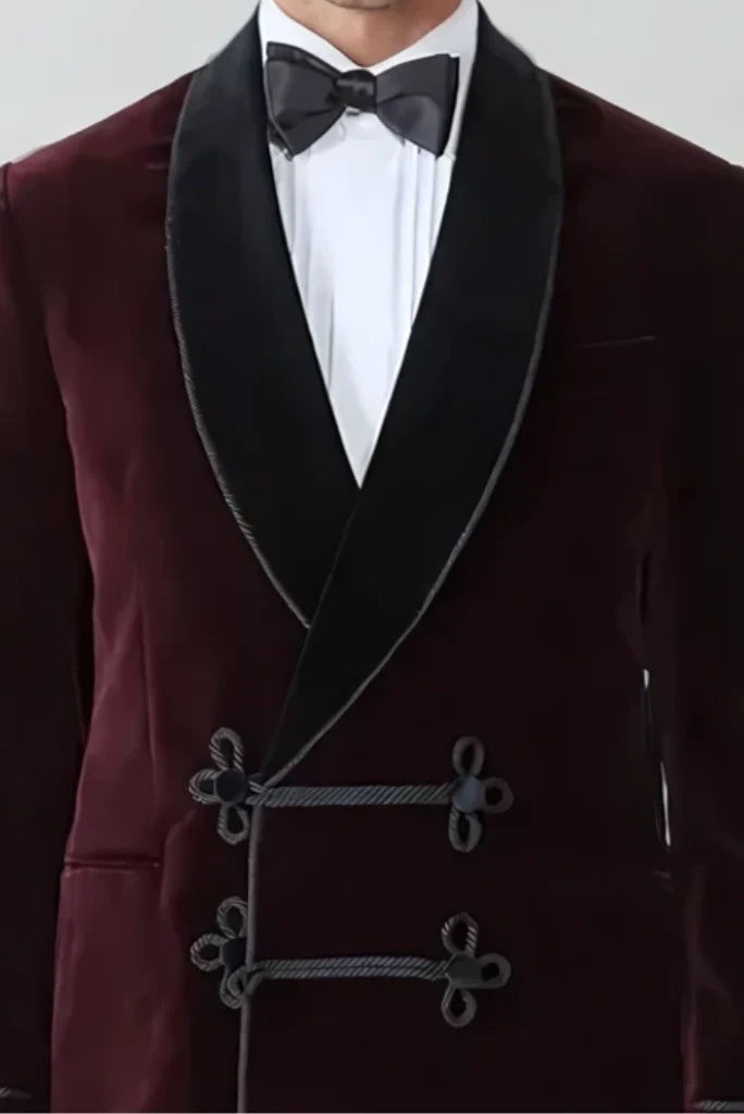 smoking jacket for men-Front